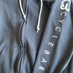 Custom CYCLEBAR zip-up hoodie